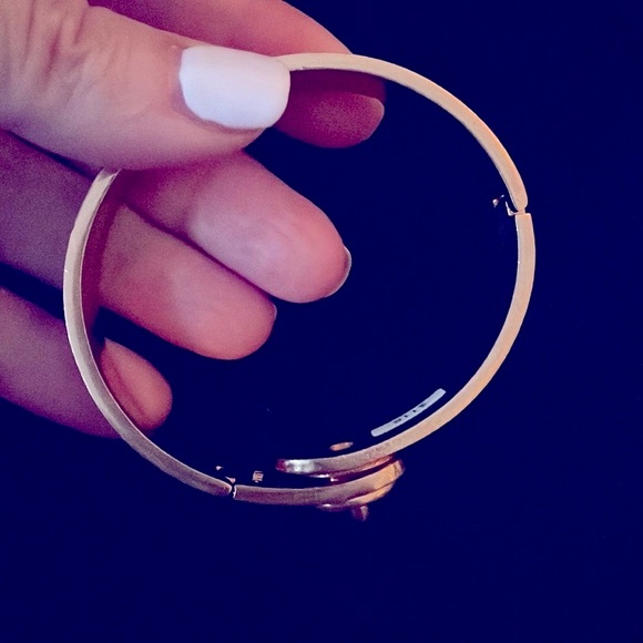 Beautiful pink Gold Coach Bangle Bracelet with turnlock. Gently loved. 💗 - Picture 2 of 7